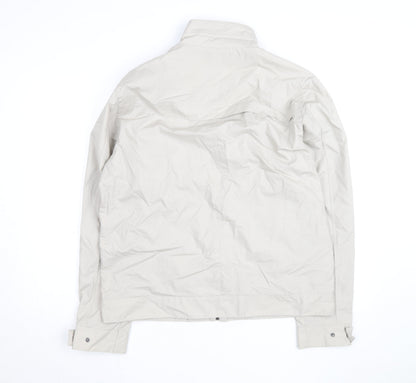 Marks and Spencer Men Beige Lightweight Full Zip Jacket L