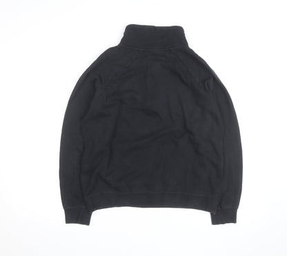 Nike Men's Black Small 1/2 Zip Fleece Sweatshirt Pullover