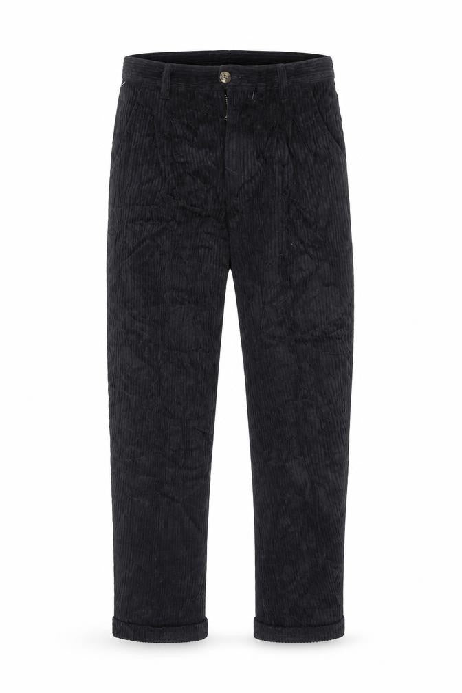 Club Montana Men's Black Corduroy Trousers Size 30x33 Regular Fit