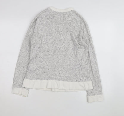 Crew Clothing Girls Grey Maison Crew Sweatshirt L Pullover Logo