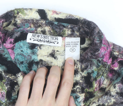New Direction Women Multicoloured Floral Button Jacket Size M