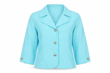 Leslie Fay Women’s Blue Petite Size 10 Blazer Jacket