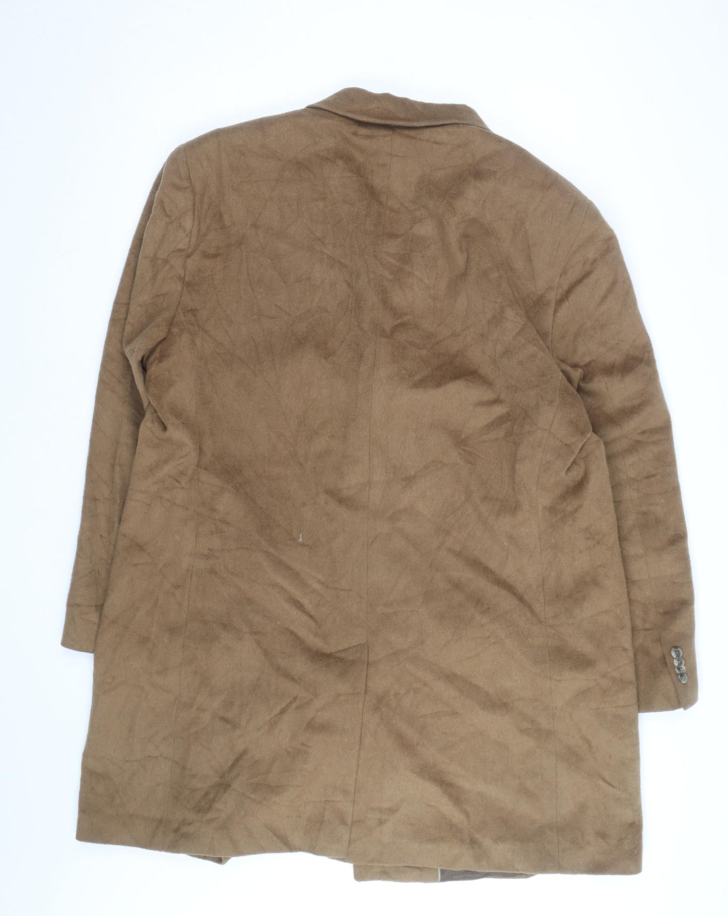 Jos A. Bank Men's Brown Wool Overcoat Size 44 Regular