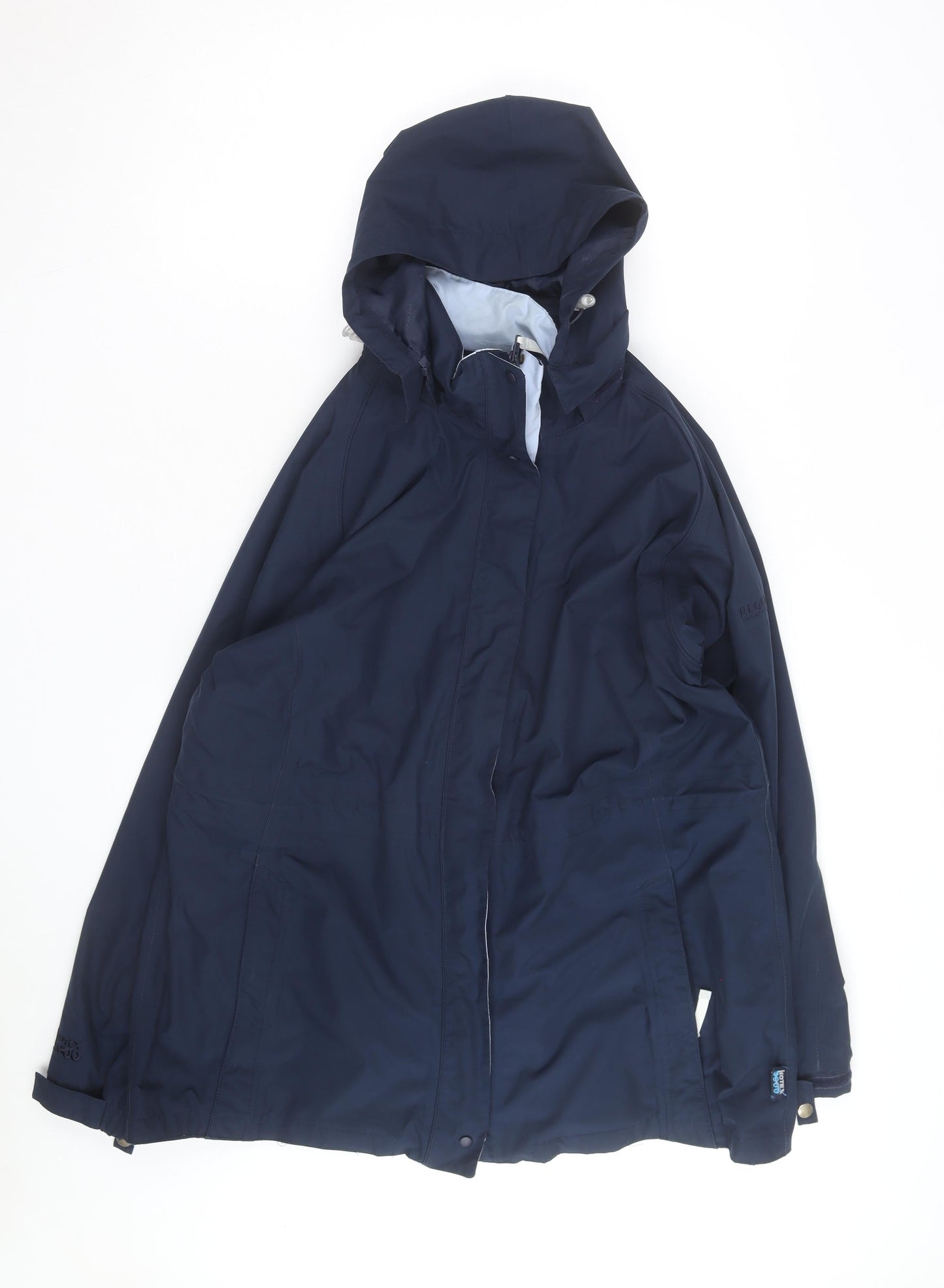 Regatta Men's Blue Waterproof Hooded Rain Coat Jacket Size L