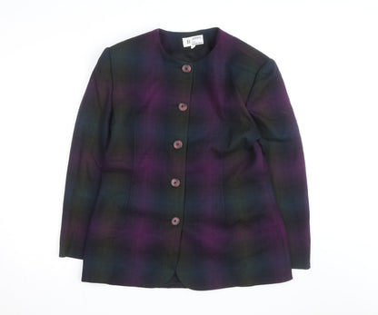 Braemar by Michelle Monet Women's Multicoloured Size 12 Wool Blazer Jacket