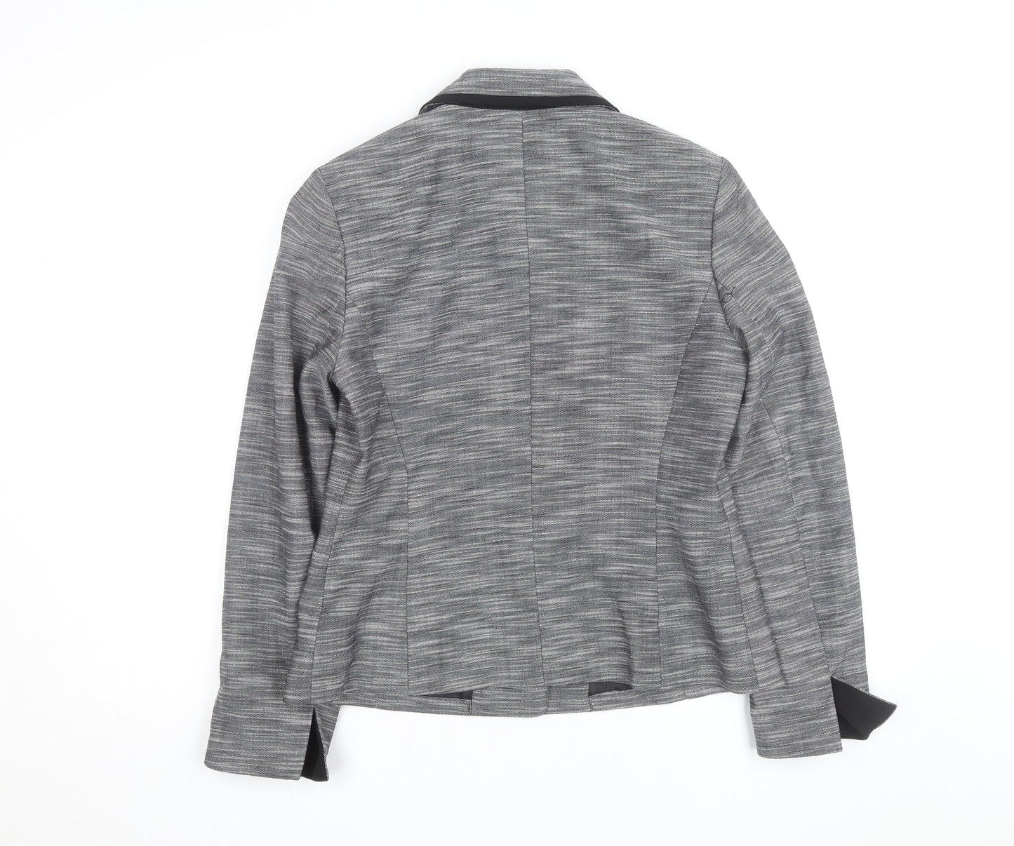 Jones New York Women’s Grey Woven Single-Breasted Suit Jacket Size M