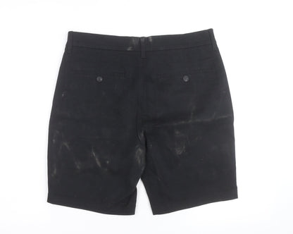 Marks and Spencer Men’s Black Slim Fit Chino Shorts Size 32