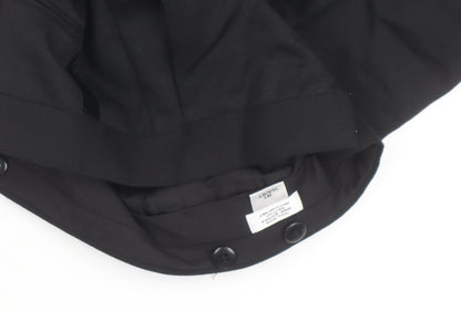 Versini Men's Black 31in Formal Pleated Wool Dress Pants