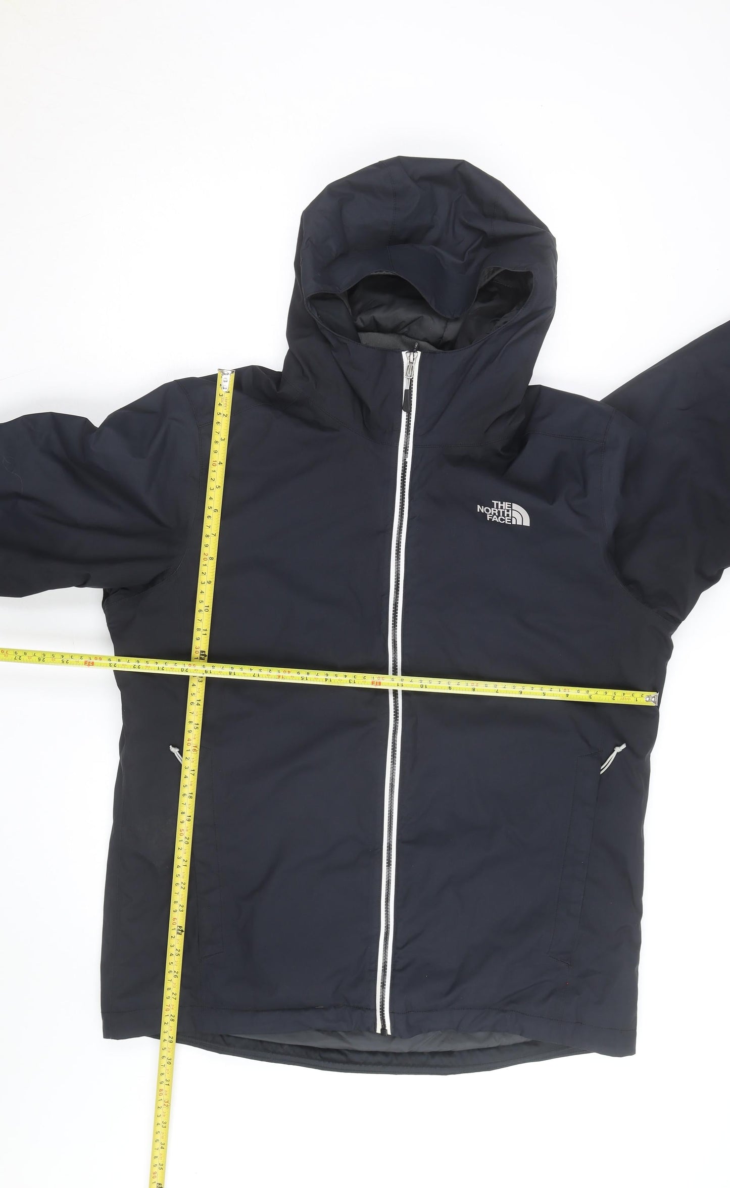 The North Face Men's Black Hooded Insulated Puffer Jacket Size L