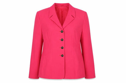 Kasper Women's Pink Crepe Single-Breasted Blazer Size 8