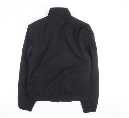 F&F Men's Black Bomber Jacket Size S Full Zip Polyester