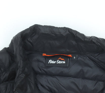 Peter Storm Men's Black Lightweight Down Puffer Jacket Size S