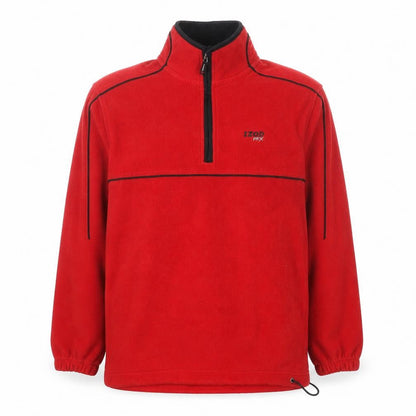 Izod Men's Red Fleece 1/4 Zip Pullover Jacket Size M