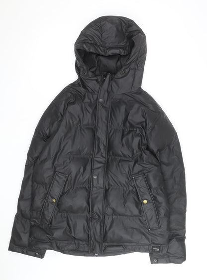 Tretorn Men's Black L Puffer Jacket Hooded Waterproof Winter Coat
