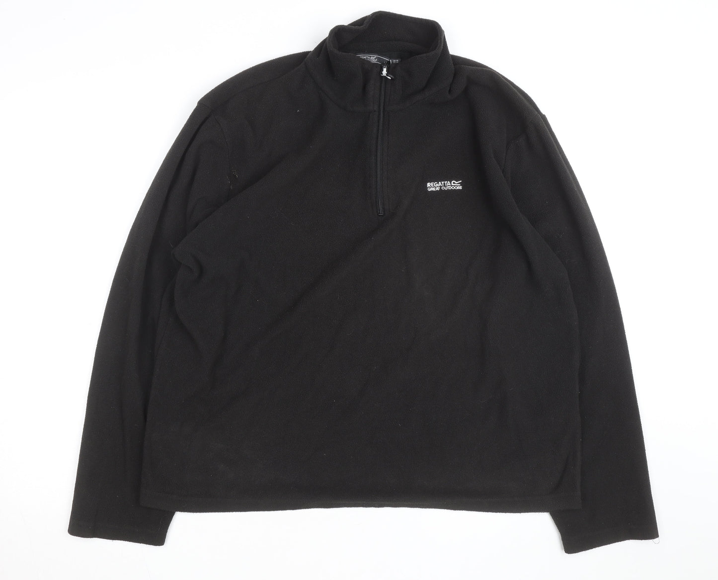 Regatta Men’s Black Fleece Pullover XL 1/4 Zip Outdoor Sweatshirt