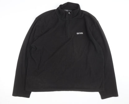 Regatta Men’s Black Fleece Pullover XL 1/4 Zip Outdoor Sweatshirt