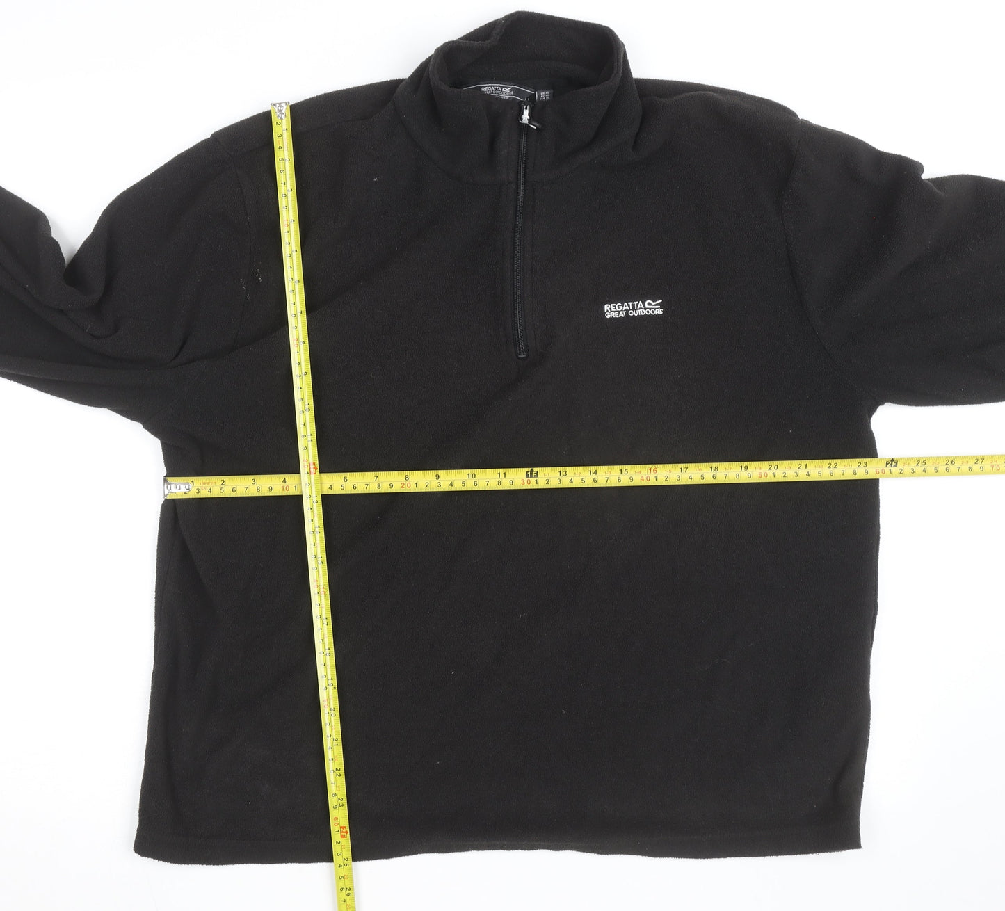 Regatta Men’s Black Fleece Pullover XL 1/4 Zip Outdoor Sweatshirt