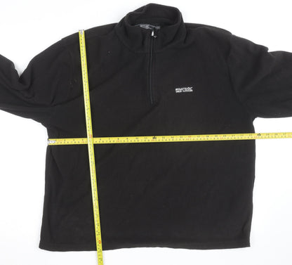 Regatta Men’s Black Fleece Pullover XL 1/4 Zip Outdoor Sweatshirt