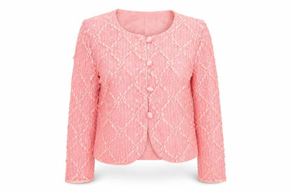 Nancy Neil Women's Pink Lace Sequin Cardigan S Partywear