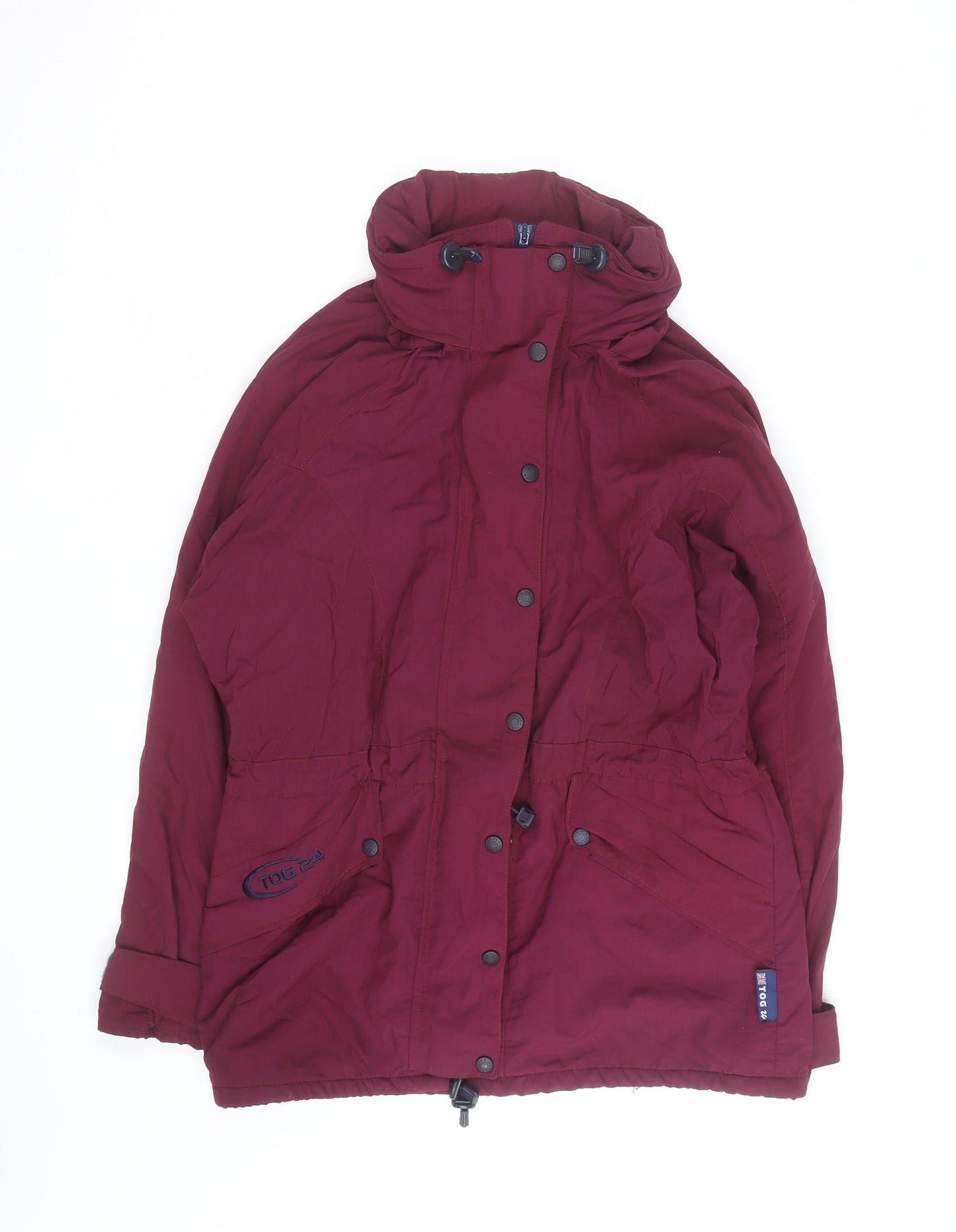 TOG 24 Women’s Red Waterproof Parka Jacket Size 12 Hooded