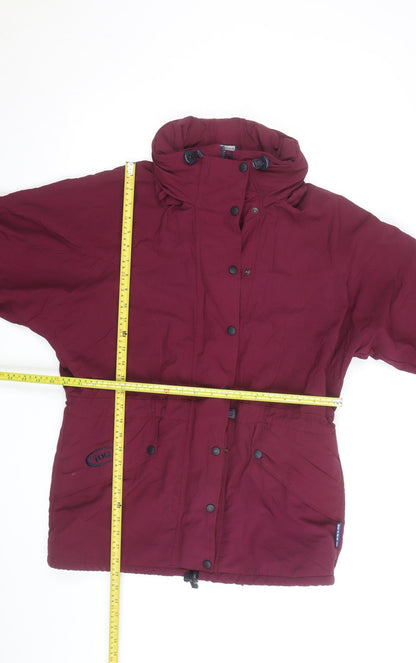 TOG 24 Women’s Red Waterproof Parka Jacket Size 12 Hooded
