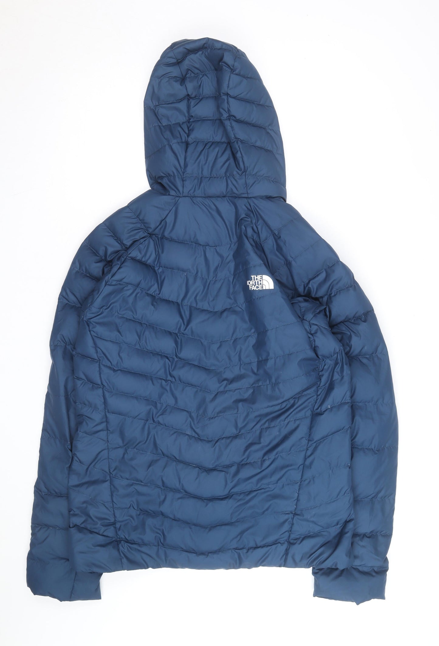 The North Face Men’s Blue L Hooded Puffer Jacket Lightweight Insulated