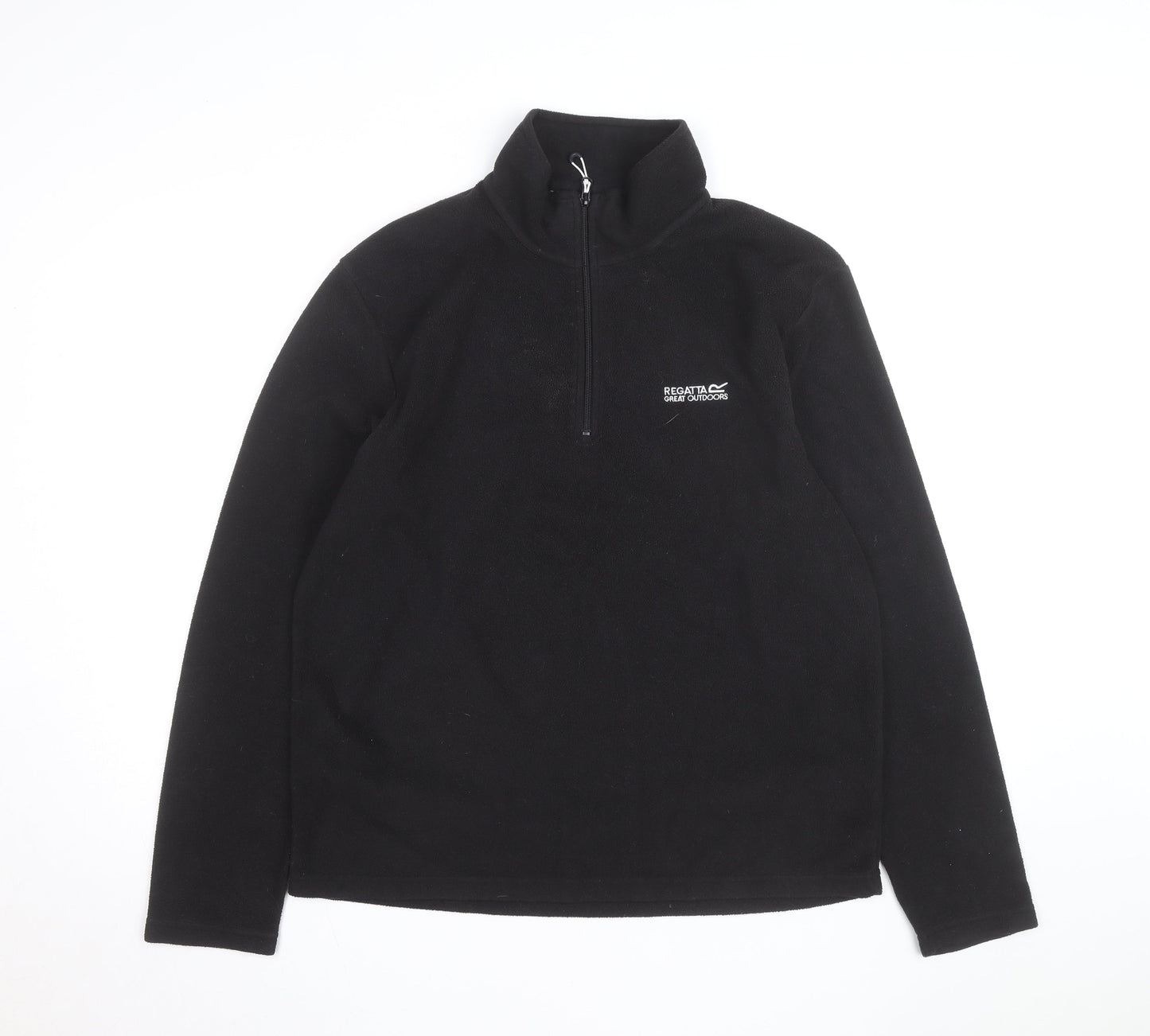 Regatta Men’s Black Fleece 1/4 Zip Pullover Sweatshirt Size L