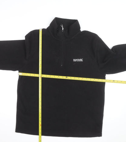 Regatta Men’s Black Fleece 1/4 Zip Pullover Sweatshirt Size L