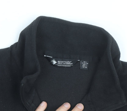 Regatta Men’s Black Fleece 1/4 Zip Pullover Sweatshirt Size L