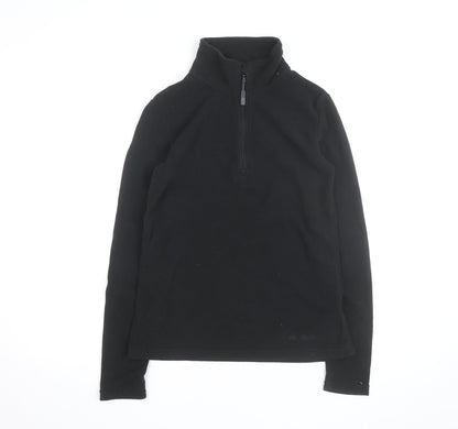Peter Storm Women’s Black Fleece 1/2 Zip Pullover Sweatshirt Size 8