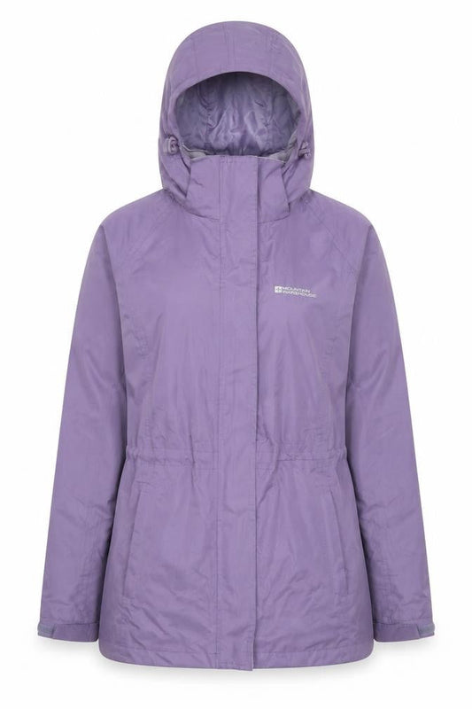 Mountain Warehouse Women’s Purple Waterproof Hooded Parka Jacket Size 8