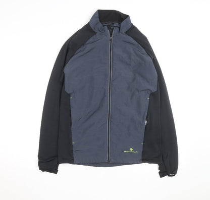 Ronhill Men's Blue Medium Athletic Lightweight Full Zip Running Jacket