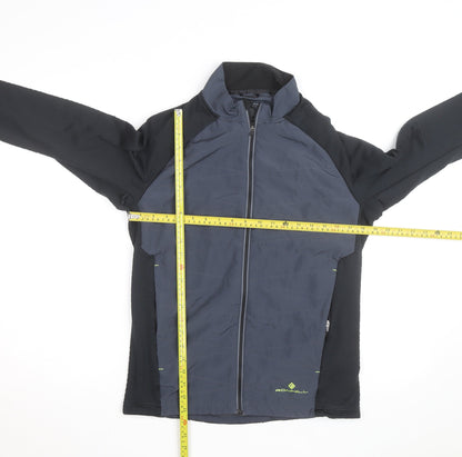 Ronhill Men's Blue Medium Athletic Lightweight Full Zip Running Jacket