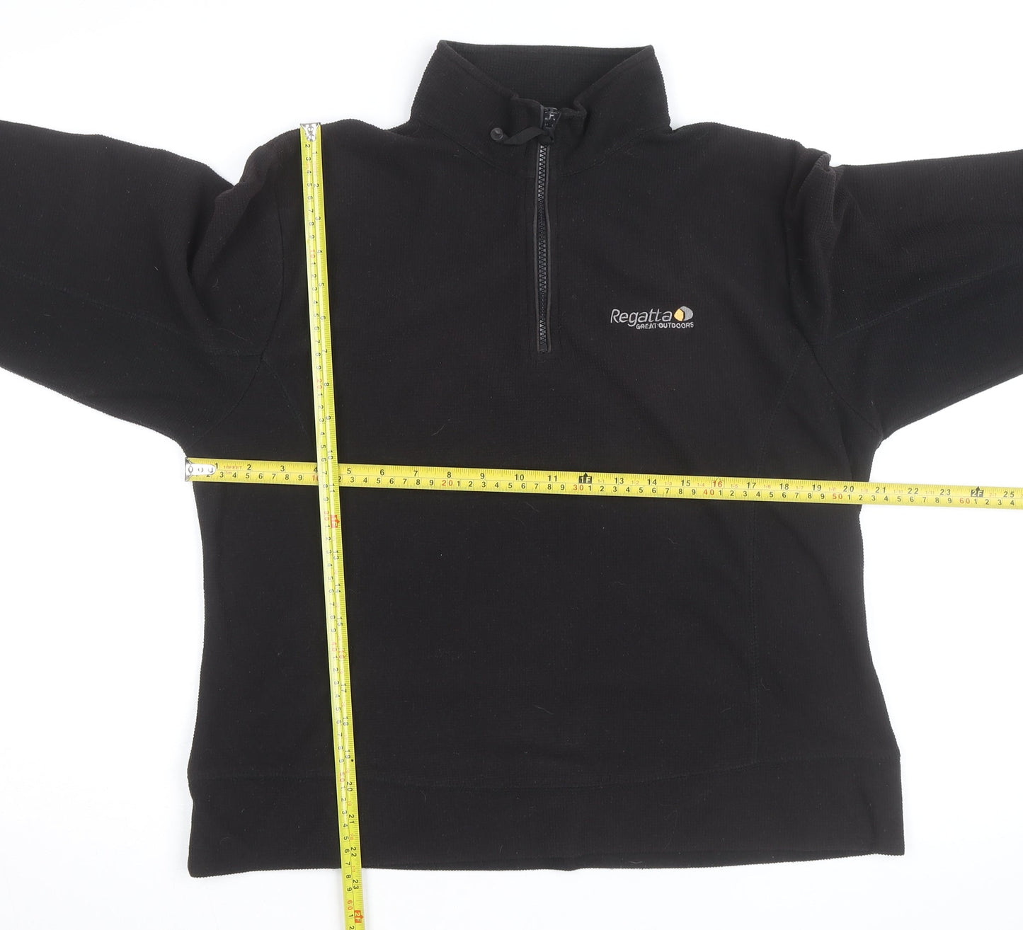 Regatta Womens Black Fleece 1/4 Zip Pullover Sweatshirt Size M
