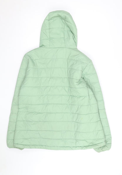 Peter Storm Women's Green Hooded Puffer Jacket Size 18