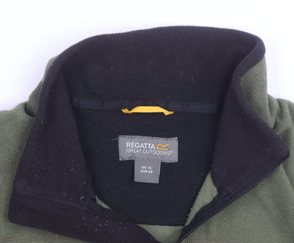 Regatta Men’s Green Fleece Full Zip Windbreaker Jacket XL