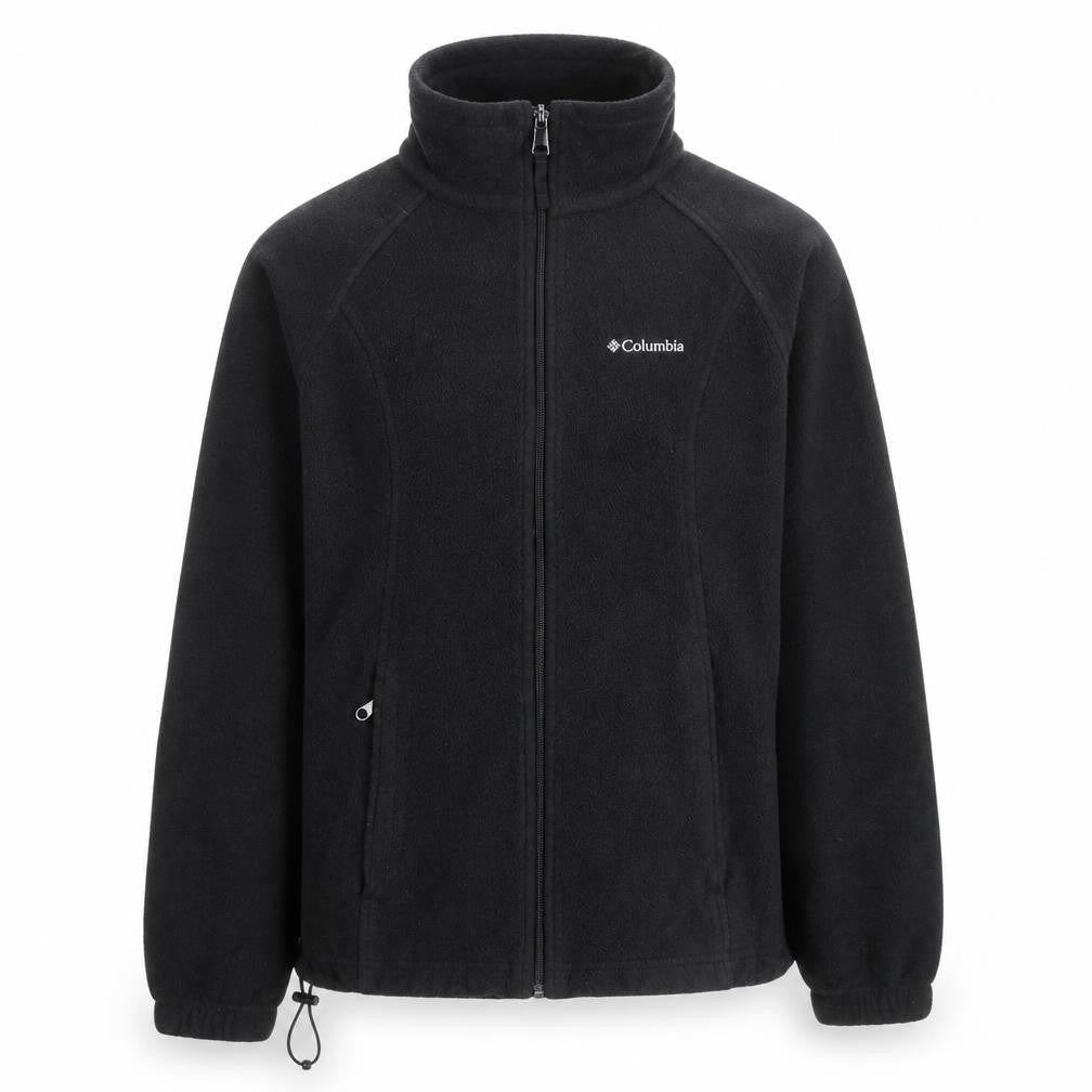 Columbia Men's Black Fleece Full Zip Basic Jacket Size S