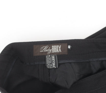 Lady Brax Black Dress Pants Unisex Adults M Regular Fit Straight Leg Trousers