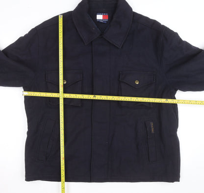 Tommy Hilfiger Men's Blue Wool Blend Lined XL Jacket