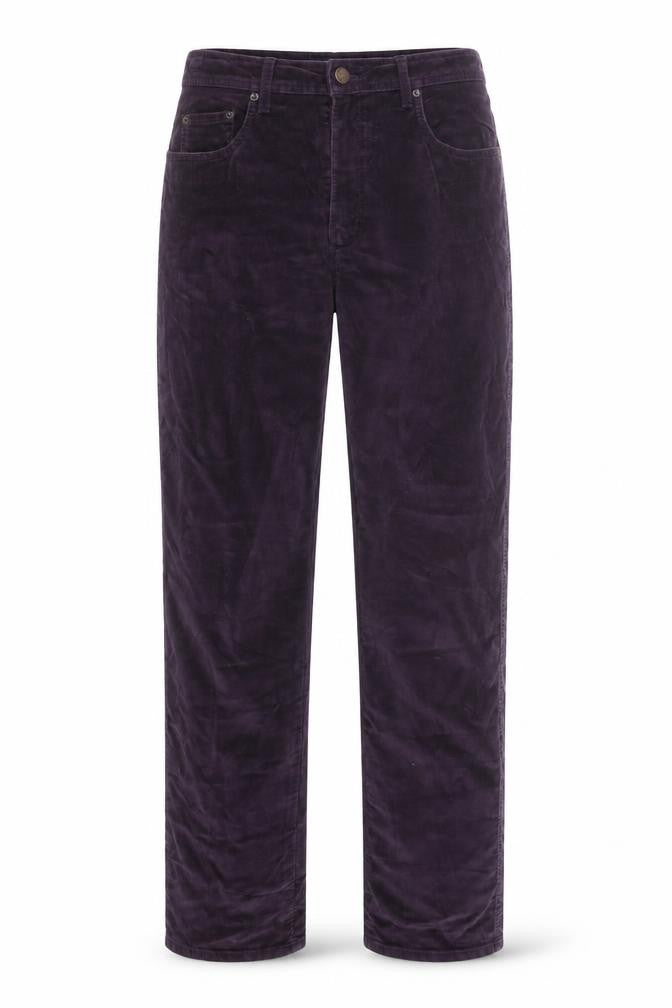 Blue Jeans Women’s Purple Velvet Stretch Trousers Size 10