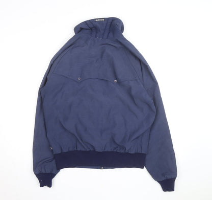 Sun Ice Mens Blue Medium Bomber Jacket Full Zip Casual Outerwear