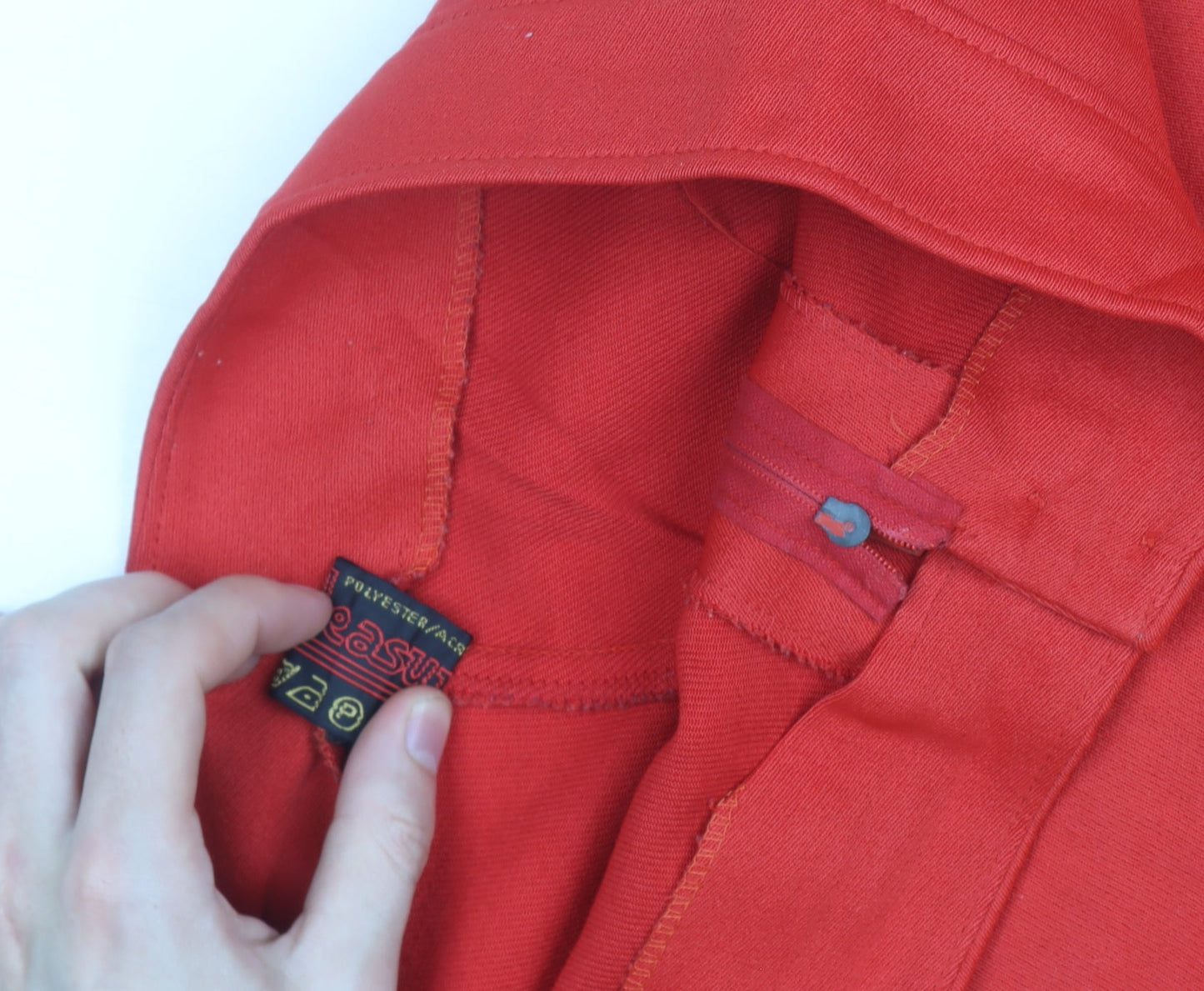 Beastly Women’s Red Wide-Leg Trousers Size 12 Polyester