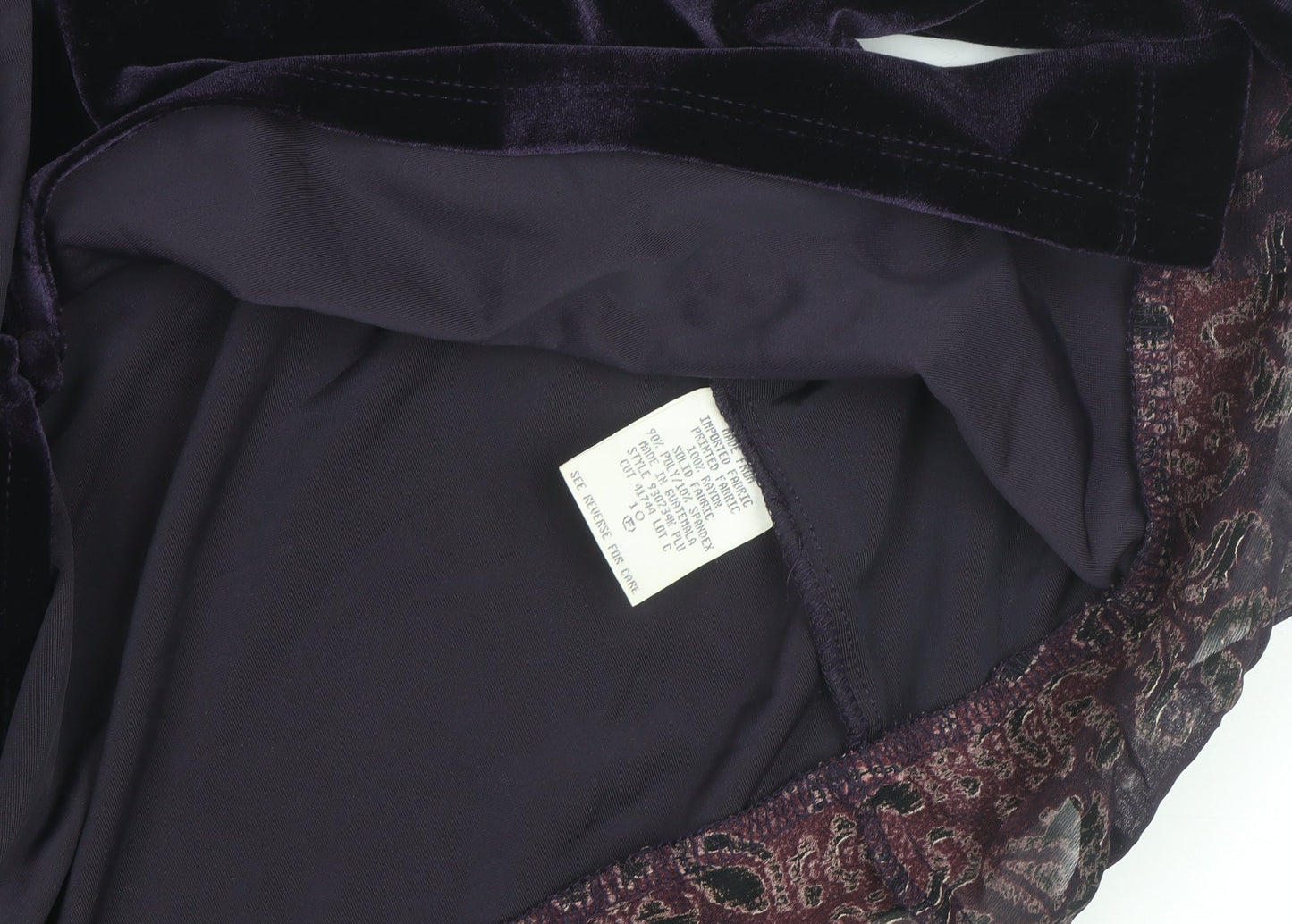 Carole Little Women's Petite Purple Velvet Cardigan Size 10