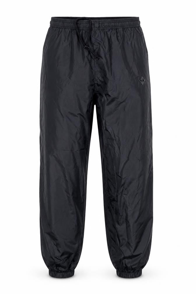 Jerzees Men’s Black M Nylon Jogger Trousers with Drawstring Waist