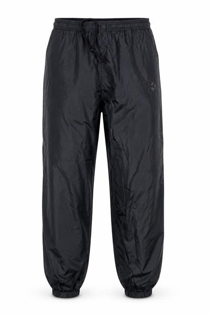 Jerzees Men’s Black M Nylon Jogger Trousers with Drawstring Waist