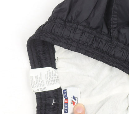 Jerzees Men’s Black M Nylon Jogger Trousers with Drawstring Waist