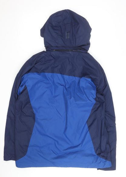 Columbia Men's Blue Interchange Waterproof Hooded Jacket L
