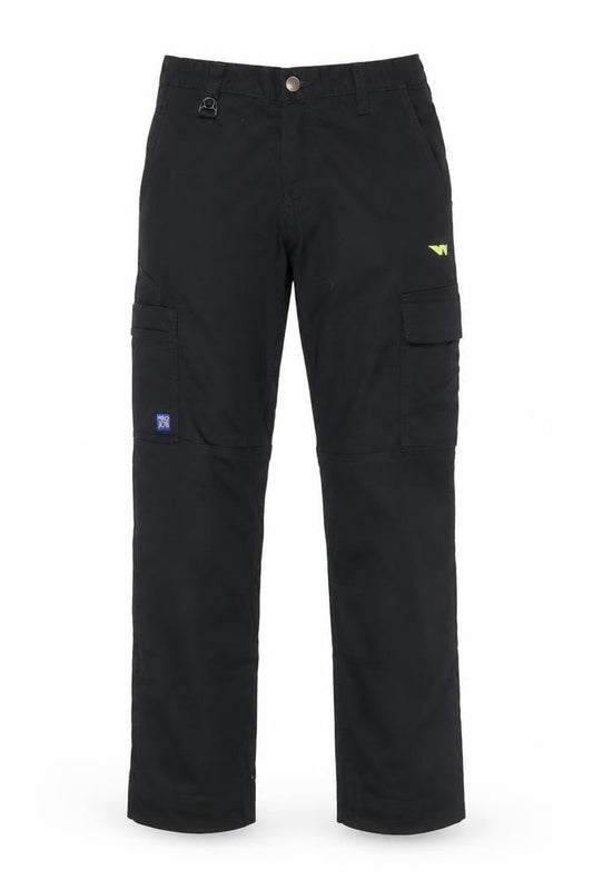 ProJob Men's Black Cargo Workwear Trousers Size M Regular Fit