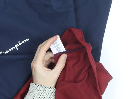 Champion Men's Blue XL Hooded Windbreaker Jacket