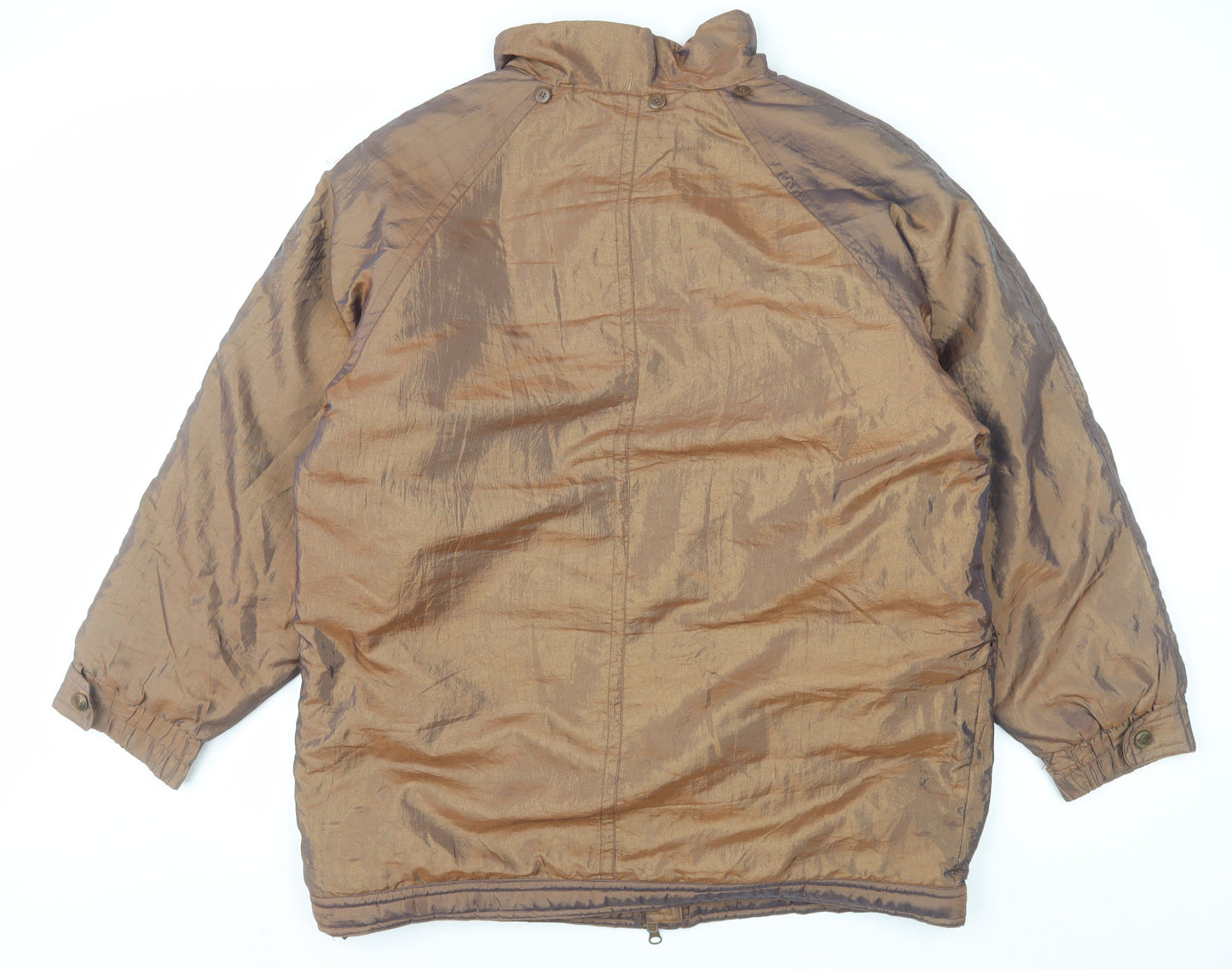 London Fog Mens Brown M Mid-Length Quilted Winter Puffer Jacket